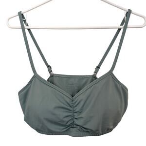 Handful Sage Green Versatile Adjustable Straps SportsBra Removable Padding-L